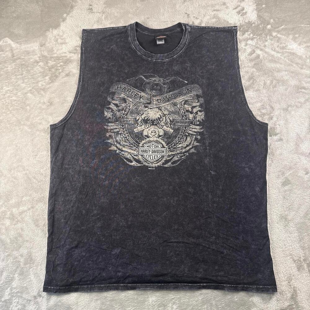 Harley-Davidson Salt Lake City Utah Tank Top Men’s 3XL Black Biker Graphic
